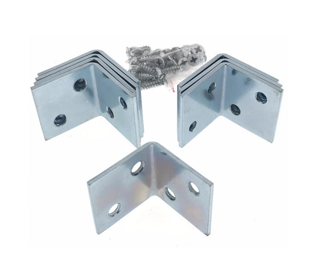Benson Versterkingshoek 8-delig – 30 x 30 x 30 mm – Inclusief 32 Schroeven