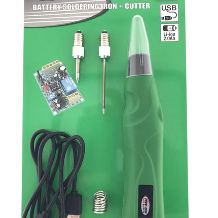 Hofftech Draadloze Soldeerbout & Snijder - 3.6V 2.0 Ah - Inclusief Snijblad