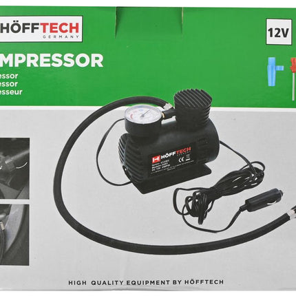 Hofftech Compacte 12V Compressor - 250 PSI / 17 Bar - Met Accessoires