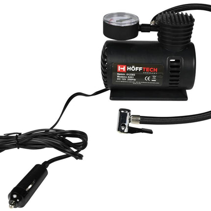 Hofftech Compacte 12V Compressor - 250 PSI / 17 Bar - Met Accessoires