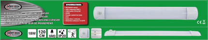 Hofftech LED Armatuur met Bewegingssensor - 18W - 60 cm - 1260 Lumen