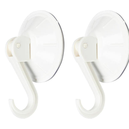 Benson Ophanghaken met Zuignap - Wit - Ø 55 mm - 2-delig - Draagvermogen 2 kg