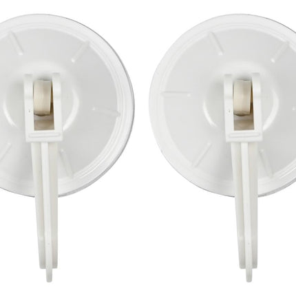 Benson Ophanghaken met Zuignap - Wit - Ø 55 mm - 2-delig - Draagvermogen 2 kg