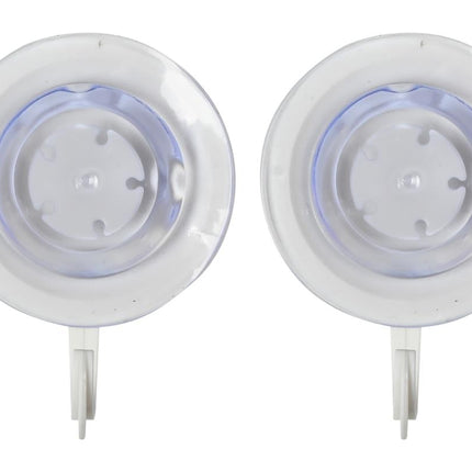 Benson Ophanghaken met Zuignap - Wit - Ø 55 mm - 2-delig - Draagvermogen 2 kg