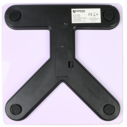 Benson Digitale Personenweegschaal – Max. 180 kg – Wit – LCD Display
