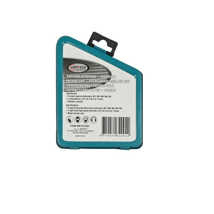 Hofftech Tapeind Uitdraai- en Boorset - 10-delig - M1 t/m M5