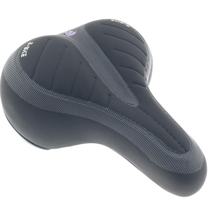 Benson Comfort Fietszadel E-bike & Stadsfiets - Waterdicht - Antraciet - Met Reflector