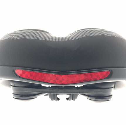 Benson Comfort Fietszadel E-bike & Stadsfiets - Waterdicht - Antraciet - Met Reflector