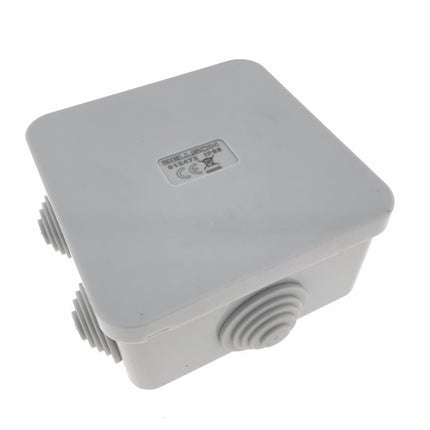 Benson Lasdoos - IP65 - 6 invoerpunten - 80 x 80 x 40 mm - Grijs