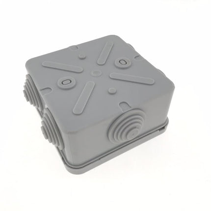 Benson Lasdoos - IP65 - 6 invoerpunten - 80 x 80 x 40 mm - Grijs