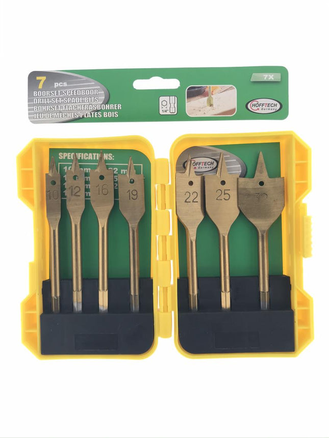 Hofftech Speedborenset - 7-delig - Titanium Coating - Ø 10 t/m 32 mm