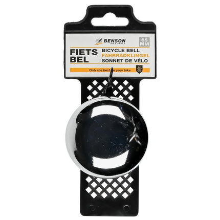 Benson Ding-Dong Fietsbel - Ø 65 mm - Metaal - Chroom