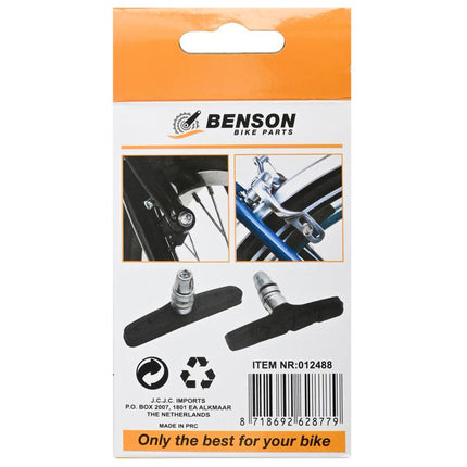 Benson V-Brake Remblokken - 70 mm - Inbusbevestiging - Set van 2 stuks