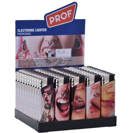 Prof Aansteker Piercing - Stoere Print - Compacte Gasaansteker