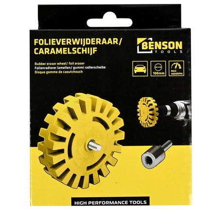 Benson Folieverwijderaar / Caramelschijf - Ø 100 mm - Stickerverwijderaar