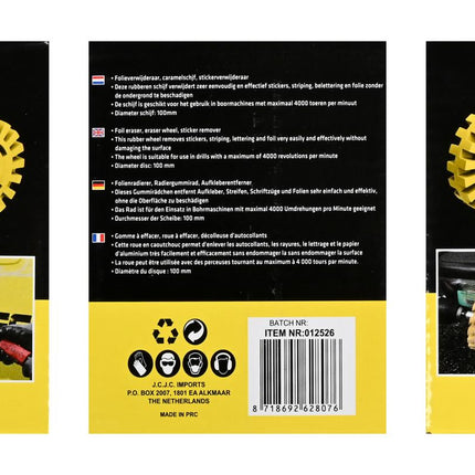 Benson Folieverwijderaar / Caramelschijf - Ø 100 mm - Stickerverwijderaar