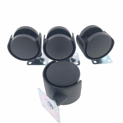 Benson Zwenkwiel Set 40 mm Zwart (4 stuks) - Streepvrij - Meubelwielen