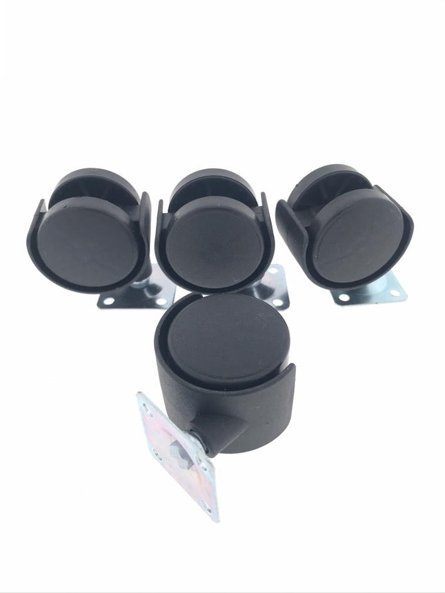 Benson Zwenkwiel Set 40 mm Zwart (4 stuks) - Streepvrij - Meubelwielen