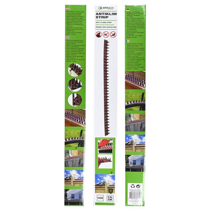Benson Anti-Klimstrips - Set van 10 - 4,9 Meter - Bruin - Ongediertebestrijding