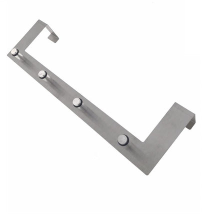 Benson Deurkapstok - 4 Haken - Aluminium - Voor Deuren van 40 mm