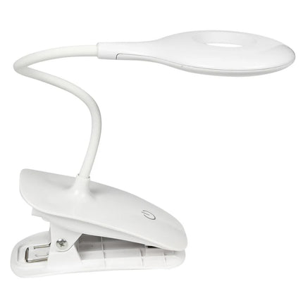 Benson Oplaadbare LED-Klemlamp – 3W – Flexibele Hals – 3 Dimstanden – USB-oplaadbaar