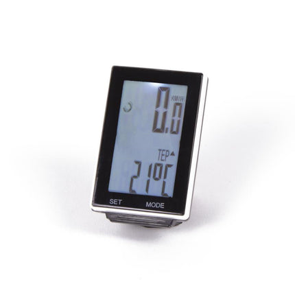Benson Draadloze Fietscomputer - 16 Functies - Groot LCD Display - Zwart