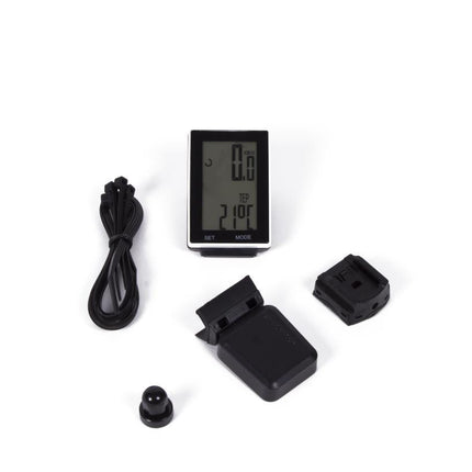 Benson Draadloze Fietscomputer - 16 Functies - Groot LCD Display - Zwart