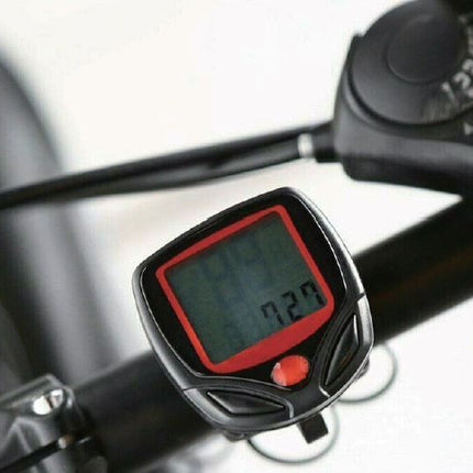 Benson Digitale Fietscomputer - 14 Functies - Bedraad - Groot LCD-Display - Zwart