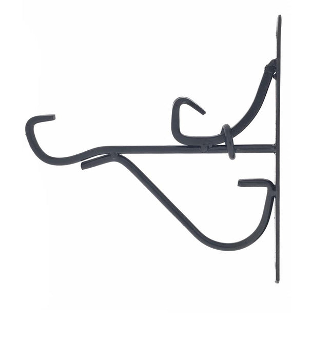 Benson Metalen Plantenhanger - 25 x 24 cm - Zwart - Voor Muur & Balkon