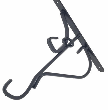 Benson Metalen Plantenhanger - 25 x 24 cm - Zwart - Voor Muur & Balkon