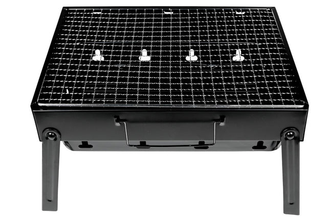 Benson Compacte Barbecue met Handvat - Draagbaar - 35 x 27 x 20 cm - Zwart