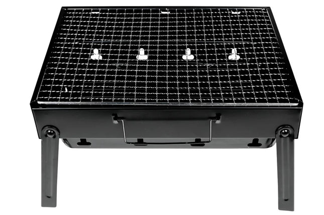 Benson Draagbare Barbecue - Compact met Handvat - 35 x 27 cm - Zwart