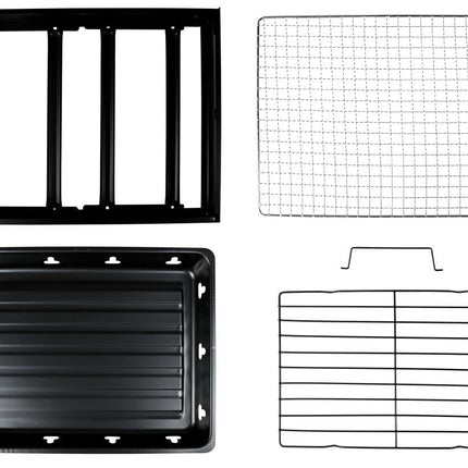 Benson Compacte Barbecue met Handvat - 35 x 27 x 20 cm - Zwart