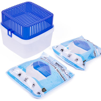Benson XL Vochtopnemer – 1,8 Liter – Inclusief 2 x 400g Granulaat – Tegen Schimmel & Condens