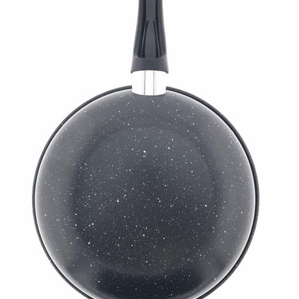 Benson Koekenpan Deluxe - 26 cm - Marmeren Anti-aanbaklaag - Carbon Staal - Zwart