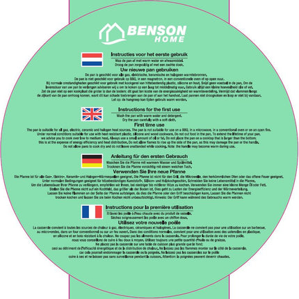 Benson Koekenpan Deluxe - Marmeren Coating - 28 cm - Anti-aanbak - Zwart