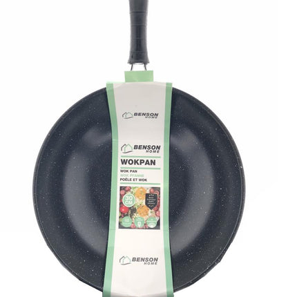 Benson Wokpan - Marmer Coating - Ø 30 cm - Alle Warmtebronnen