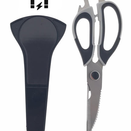 Benson Multifunctionele Schaar - 9-in-1 - RVS - Inclusief Magnetische Houder
