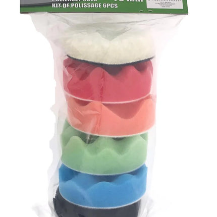 Hofftech Complete Polijstset – 6-delig – Ø 75 mm – Voor Precisie en Glansherstel