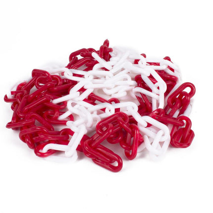 Benson Veiligheidsketting - 5 meter - 8 mm - Rood/Wit