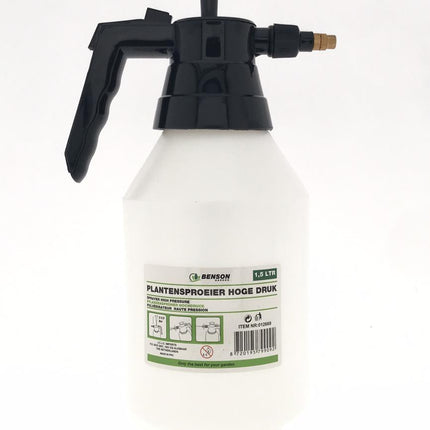 Benson Drukspuit 1,5 Liter - Hoge Druk - Verstelbare Sproeistraal