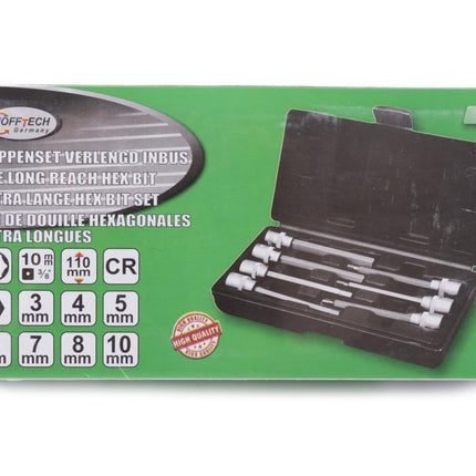 Hofftech Verlengde Inbus Doppenset - 7-delig - 3/8" Opname - 110 mm Lang