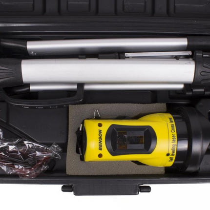 Benson Zelfnivellerende Kruislijnlaser met Statief - 10 meter