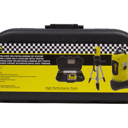 Benson Zelfnivellerende Kruislijnlaser met Statief - 10 meter