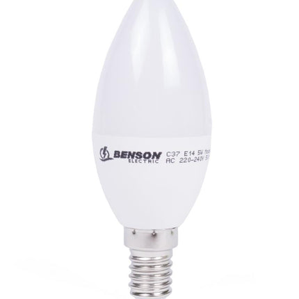 Benson Dimbare LED Kaarslamp – C35 – 5W – E14 – Warm Wit