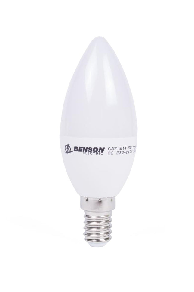 Benson Dimbare LED Kaarslamp – C35 – 5W – E14 – Warm Wit