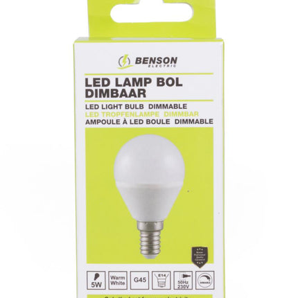 Benson Slimme LED-lamp met Dag/Nacht Sensor – A60 – 9W – E27 – Warm Wit