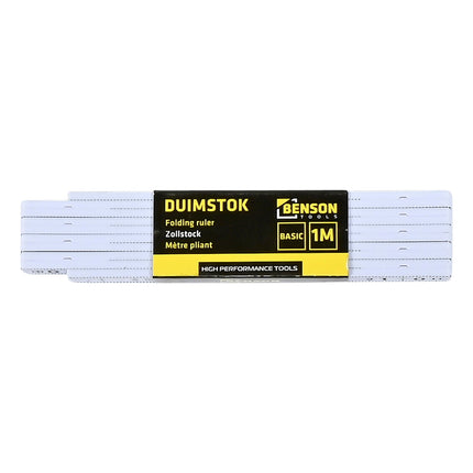 Benson Inklapbare Duimstok 1 meter - Compact & Stevig