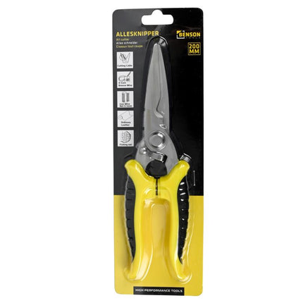 Benson Allesknipper - 200 mm - Universeel - RVS - Rood