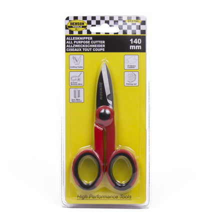 Benson Universele Allesknipper - 140 mm - Roestvrij Staal - Rood
